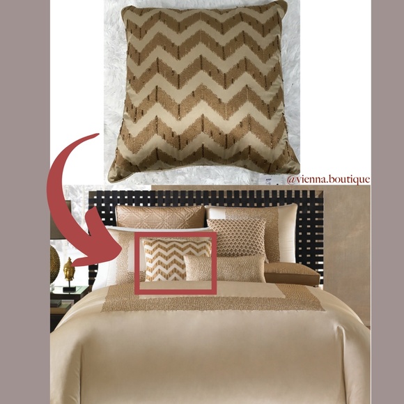 NWD $110 Hotel Collection‎ Mosaic 18" Square Decorative Pillow Chevron - Picture 8 of 9